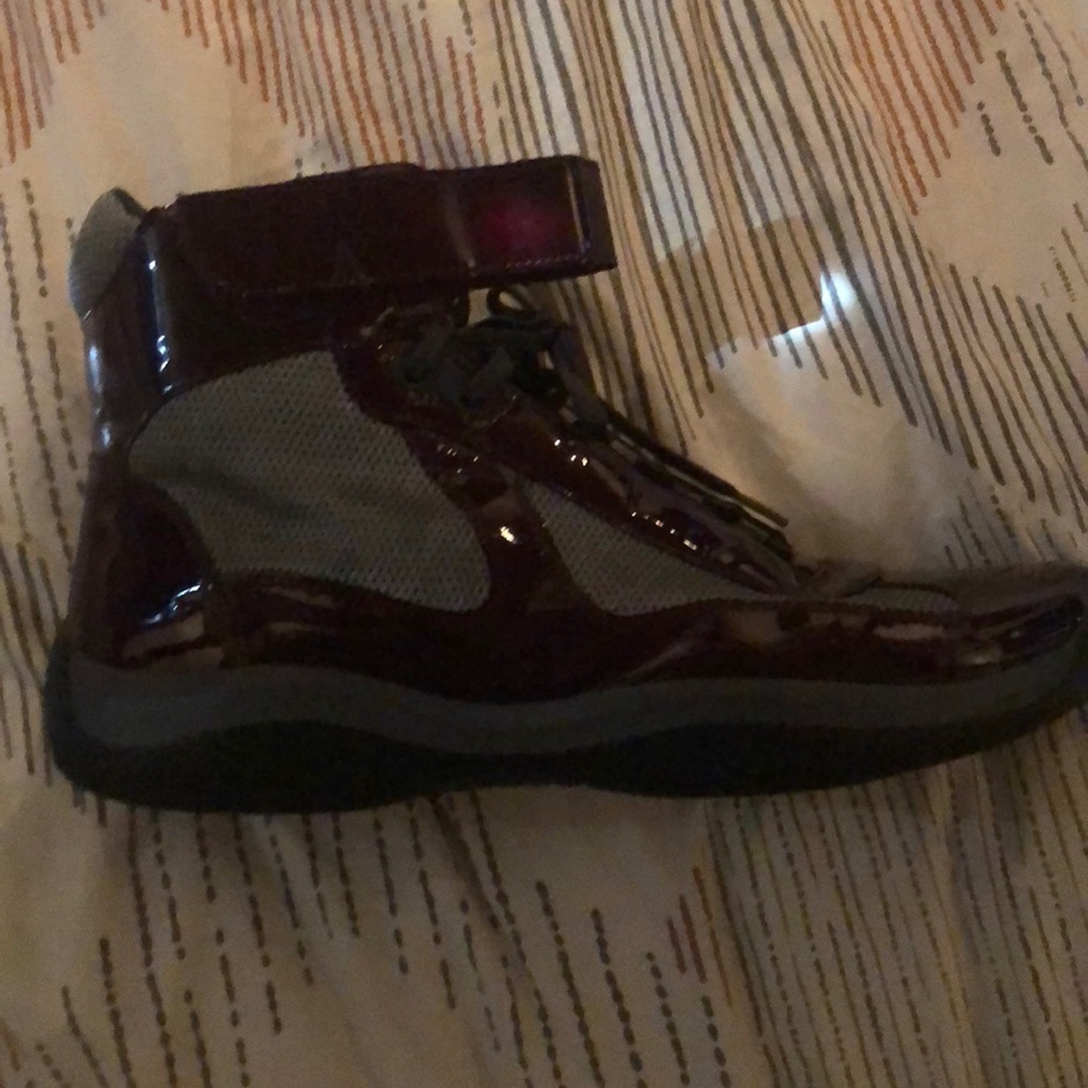 Size 11 Prada cranberry shoe